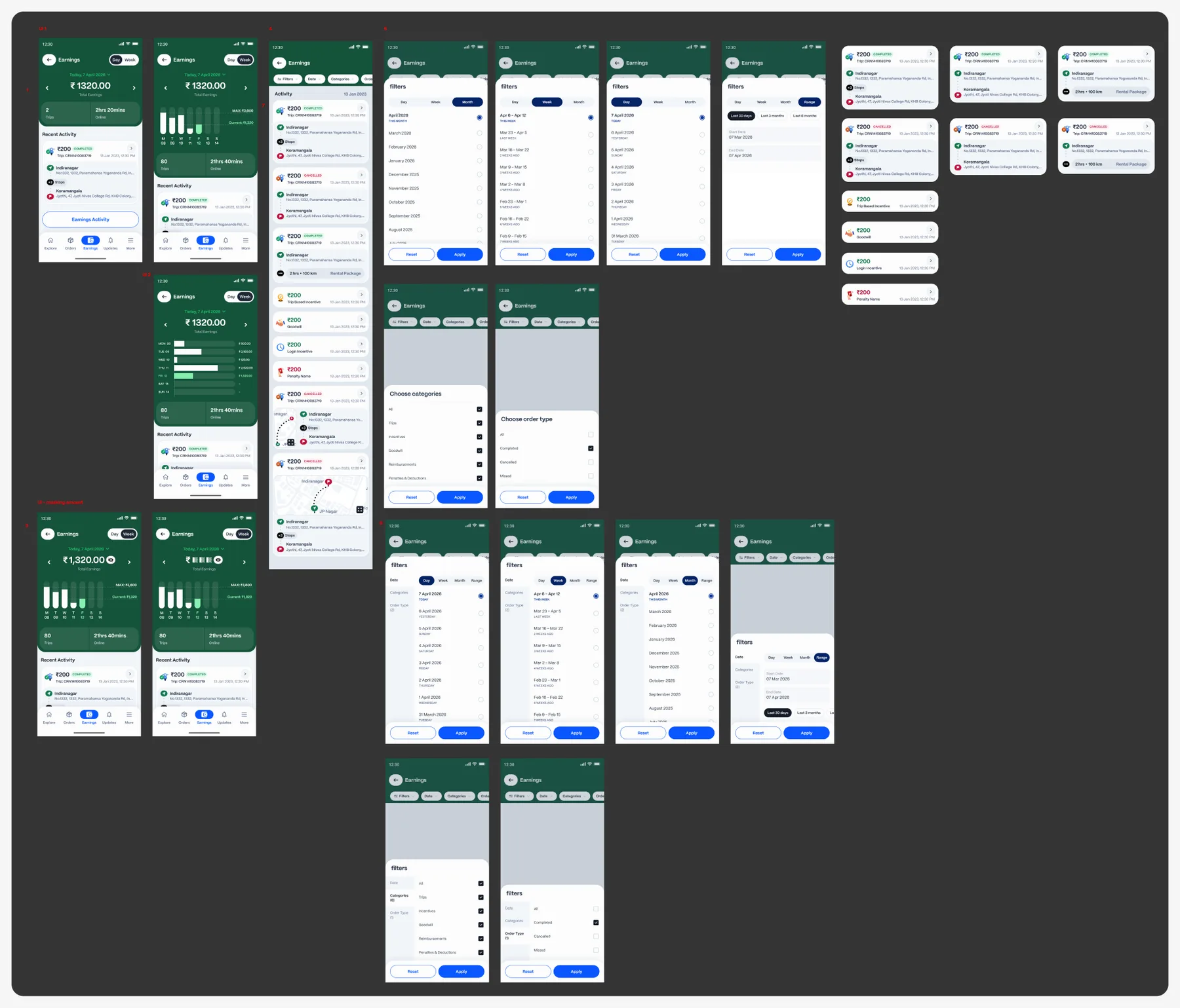 Earnings concept — wallet unified, planning tools first