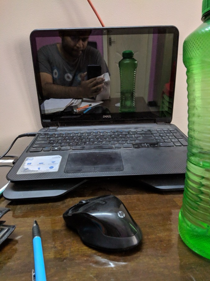 Zain's desk, 2019