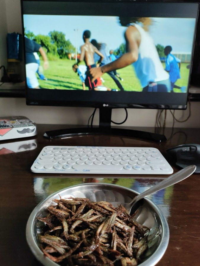 Zain's desk, Jan 2022